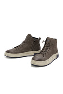Male Mink Zip Closure Nubuck Leather Sport Boots | Derimod Male Mink Zip Closure Nubuck Leather Sport Boots | Derimod