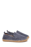Men's Gray Suede Leather Espadrilles | Derimod Men's Gray Suede Leather Espadrilles | Derimod