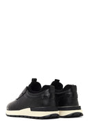 Erkek Siyah Kalın Tabanlı Deri Casual Sneaker | Derimod Erkek Siyah Kalın Tabanlı Deri Casual Sneaker | Derimod