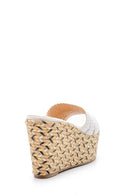 Women's Wedge Heeled Slippers | Derimod Women's Wedge Heeled Slippers | Derimod