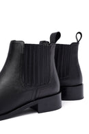 Woman Siyah Leather Chelsea Bot | Derimod Woman Siyah Leather Chelsea Bot | Derimod