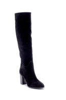 Women's Suede Heeled Boots | Derimod Women's Suede Heeled Boots | Derimod