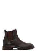Men's Brown Leather Chelsea Boot | Derimod Men's Brown Leather Chelsea Boot | Derimod