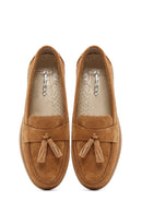 Kadın Taba Süet Deri Comfort Loafer | Derimod Kadın Taba Süet Deri Comfort Loafer | Derimod