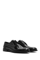 Men's Black Laced Patent Leather Classic Shoes | Derimod Men's Black Laced Patent Leather Classic Shoes | Derimod