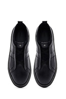 Male Black Leather Sneakers | Derimod Male Black Leather Sneakers | Derimod
