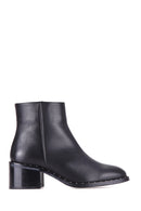 Women's Leather Boots with Stud Detail | Derimod Women's Leather Boots with Stud Detail | Derimod