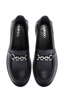 Women's Black Leather Comfort Loafer | Derimod Women's Black Leather Comfort Loafer | Derimod