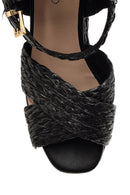 Women's Wedge Heeled Straw Sandals | Derimod Women's Wedge Heeled Straw Sandals | Derimod