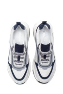Men's Leather Stripe Detailed Sneaker | Derimod Men's Leather Stripe Detailed Sneaker | Derimod