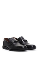 Erkek Siyah Deri Tokalı Klasik Loafer | Derimod Erkek Siyah Deri Tokalı Klasik Loafer | Derimod