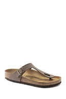 Birkenstock Kadın Kahverengi Bırko-Flor Nubuk Parmak Arası Terlik | Derimod Birkenstock Kadın Kahverengi Bırko-Flor Nubuk Parmak Arası Terlik | Derimod