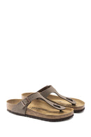 Birkenstock Kadın Kahverengi Bırko-Flor Nubuk Parmak Arası Terlik | Derimod Birkenstock Kadın Kahverengi Bırko-Flor Nubuk Parmak Arası Terlik | Derimod