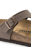 Birkenstock Kadın Kahverengi Bırko-Flor Nubuk Parmak Arası Terlik | Derimod Birkenstock Kadın Kahverengi Bırko-Flor Nubuk Parmak Arası Terlik | Derimod