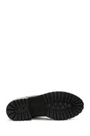 Women's Black Leather Zippered Chelsea Boots | Derimod Women's Black Leather Zippered Chelsea Boots | Derimod