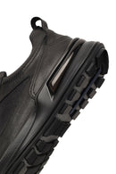 Erkek Siyah Bağcıklı Deri Sneaker | Derimod Erkek Siyah Bağcıklı Deri Sneaker | Derimod