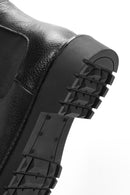 Women's Black Zippered Leather Chelsea Boots | Derimod Women's Black Zippered Leather Chelsea Boots | Derimod