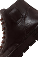 Erkek Kahverengi Deri Bilekli Sneaker | Derimod Erkek Kahverengi Deri Bilekli Sneaker | Derimod