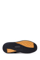 Erkek Siyah Bağcıklı Kalın Tabanlı Deri Sneaker | Derimod Erkek Siyah Bağcıklı Kalın Tabanlı Deri Sneaker | Derimod