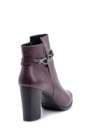 Women's Buckle Detailed Heeled Boots | Derimod Women's Buckle Detailed Heeled Boots | Derimod