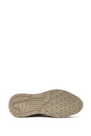 Erkek Bej Bağcıklı Deri Sneaker | Derimod Erkek Bej Bağcıklı Deri Sneaker | Derimod