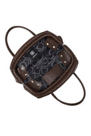 Woman Brown Long Strap Snake Print Shoulder Bag | Derimod Woman Brown Long Strap Snake Print Shoulder Bag | Derimod