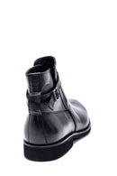 Men's Leather Buckle Detailed Casual Boots | Derimod Men's Leather Buckle Detailed Casual Boots | Derimod