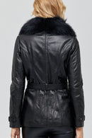 Sanremo Women's Leather Jacket | Derimod Sanremo Women's Leather Jacket | Derimod