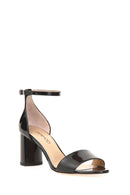 Patent Leather Women's Heeled Sandals | Derimod Patent Leather Women's Heeled Sandals | Derimod