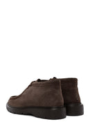 Men's Brown Lace-Up Suede Leather Casual Boots | Derimod Men's Brown Lace-Up Suede Leather Casual Boots | Derimod
