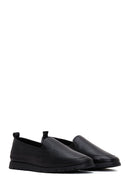 Women's Black Leather Comfort Loafer | Derimod Women's Black Leather Comfort Loafer | Derimod