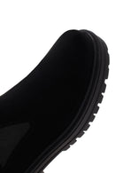 Women's Black Zippered Suede Leather Chelsea Boots | Derimod Women's Black Zippered Suede Leather Chelsea Boots | Derimod