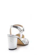 Women's Metallic Heeled Sandals | Derimod Women's Metallic Heeled Sandals | Derimod