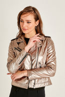 Venice Women's Leather Jacket | Derimod Venice Women's Leather Jacket | Derimod