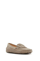Women's Mink Suede Leather Loafer | Derimod Women's Mink Suede Leather Loafer | Derimod