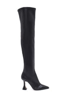 Women's Leather Goblet Heeled Boots | Derimod Women's Leather Goblet Heeled Boots | Derimod