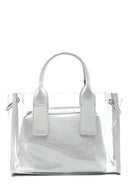 Women's Transparent Crocodile Patterned Shoulder Bag | Derimod Women's Transparent Crocodile Patterned Shoulder Bag | Derimod