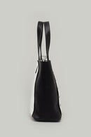 Black-White Women's Shoulder Bag | Derimod Black-White Women's Shoulder Bag | Derimod