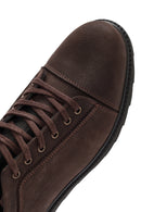 Men's Brown Lace-Up Nubuck Leather Casual Shoes | Derimod Men's Brown Lace-Up Nubuck Leather Casual Shoes | Derimod