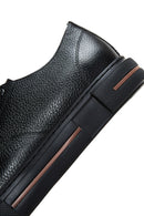 Erkek Siyah Deri Kalın Tabanlı Sneaker | Derimod Erkek Siyah Deri Kalın Tabanlı Sneaker | Derimod