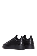 Erkek Siyah Bağcıklı Deri Sneaker | Derimod Erkek Siyah Bağcıklı Deri Sneaker | Derimod