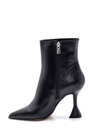 Women's Leather Goblet Heeled Boots | Derimod Women's Leather Goblet Heeled Boots | Derimod