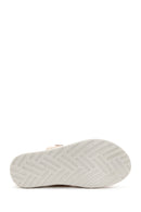 Women's Beige Leather Comfort Slippers | Derimod Women's Beige Leather Comfort Slippers | Derimod