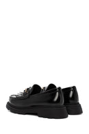 Kadın Siyah Toka Detaylı Deri Maskülen Loafer | Derimod Kadın Siyah Toka Detaylı Deri Maskülen Loafer | Derimod
