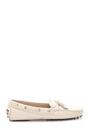 Women's Beige Leather Loafer | Derimod Women's Beige Leather Loafer | Derimod