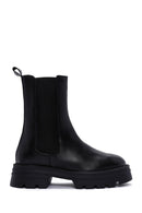 Woman Siyah Leather Chelsea Bot | Derimod Woman Siyah Leather Chelsea Bot | Derimod
