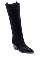 Women's Suede Heeled Boots | Derimod Women's Suede Heeled Boots | Derimod