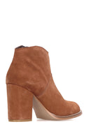 Women's Suede Heeled Boots | Derimod Women's Suede Heeled Boots | Derimod