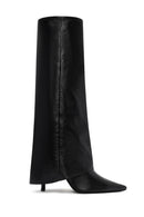 Woman Black Thin High Heels Leather Boot | Derimod Woman Black Thin High Heels Leather Boot | Derimod