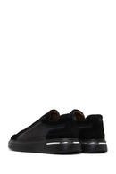 Men's Black Thick-Soled Leather Sneaker | Derimod Men's Black Thick-Soled Leather Sneaker | Derimod